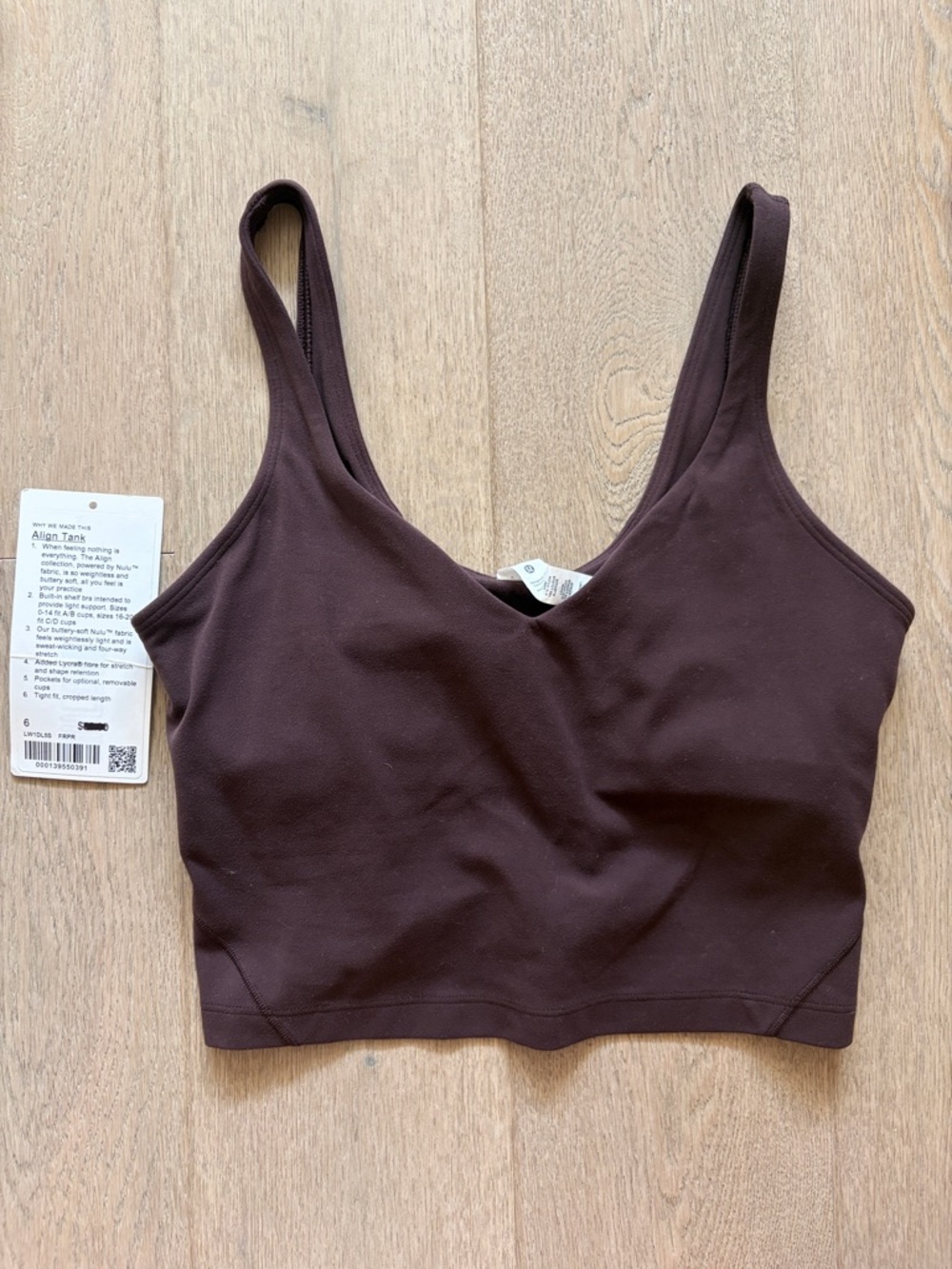 EUC align tank french press size 6 lululemon